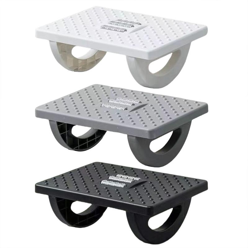 Footrest Under Desk - Q39E オフィス用デスク下のフットレスト、ローラーマッサージャー付きデスク下の圧力軽減フットレスト オフィスフットレスト