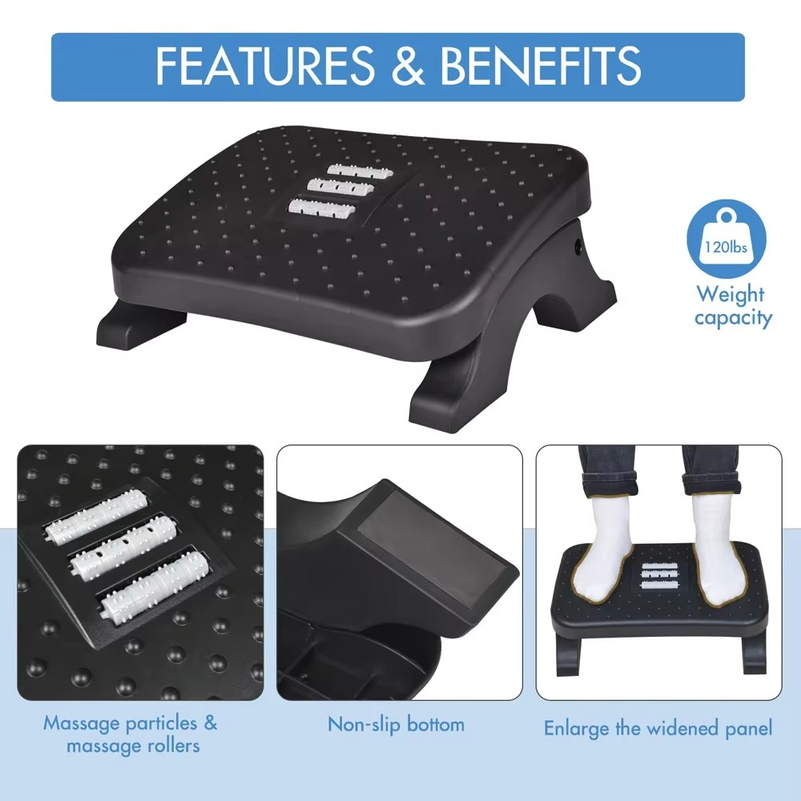 人間工学に基づいた設計の、オフィスやご家庭で使用できる、マッ - Footrest Under Desk のレビューと価格